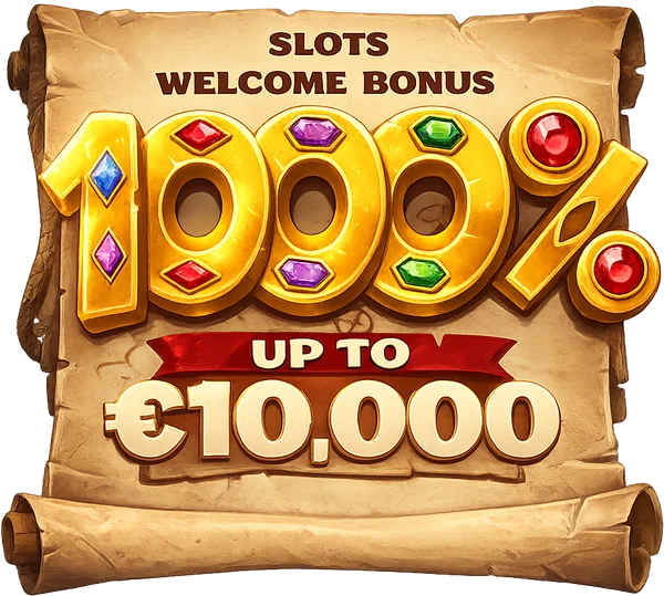 Bonus di benvenuto sulle slot: 1000% fino a 10.000 €